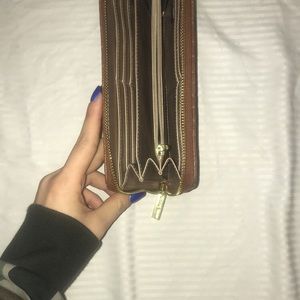 Anne Klein zip around wallet.
